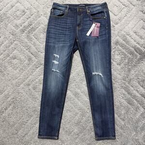 Vigoss The Jagger Distressed Skinny Jeans Size 33x29 Mid Rise New With Tags